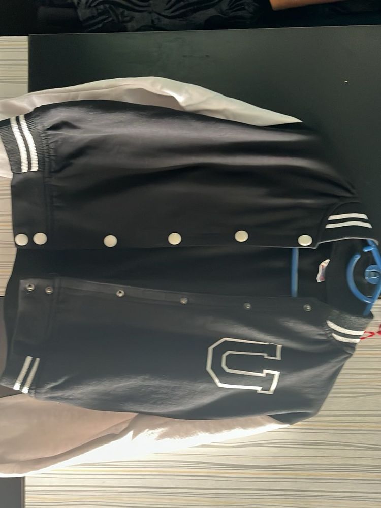 Varsity Jacket Black and White