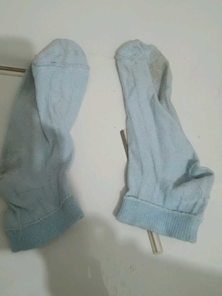 Baby Blue Crew Socks (Pair)