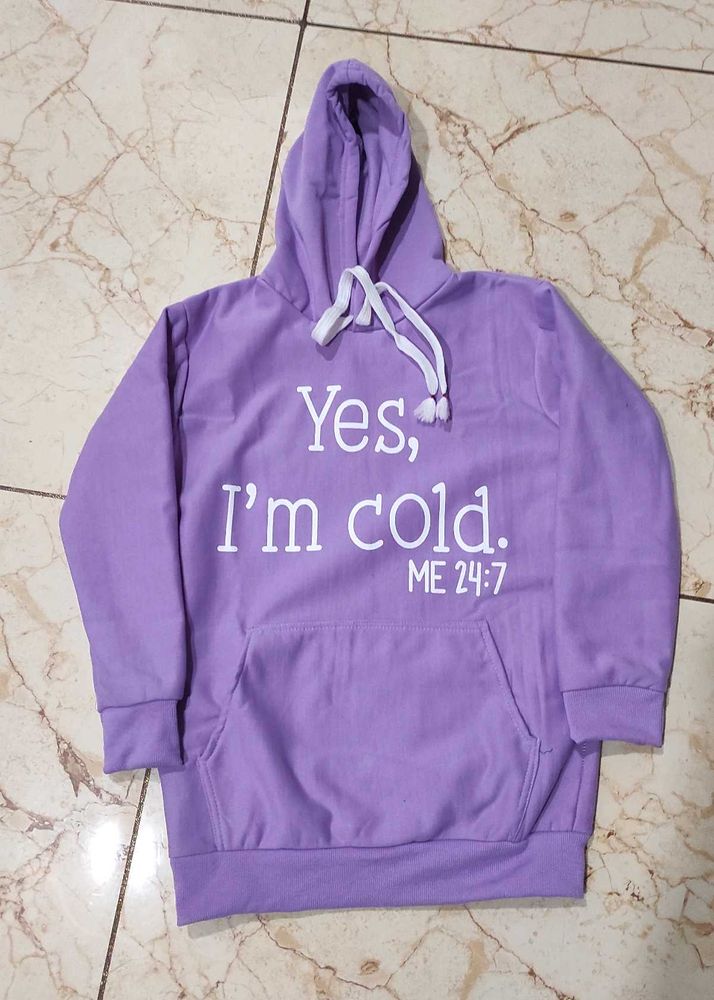 New  Nd Unused  Hooded Woolen Sweatshirt