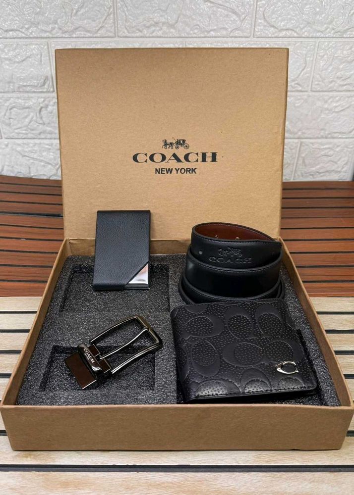 coach belt wallets set