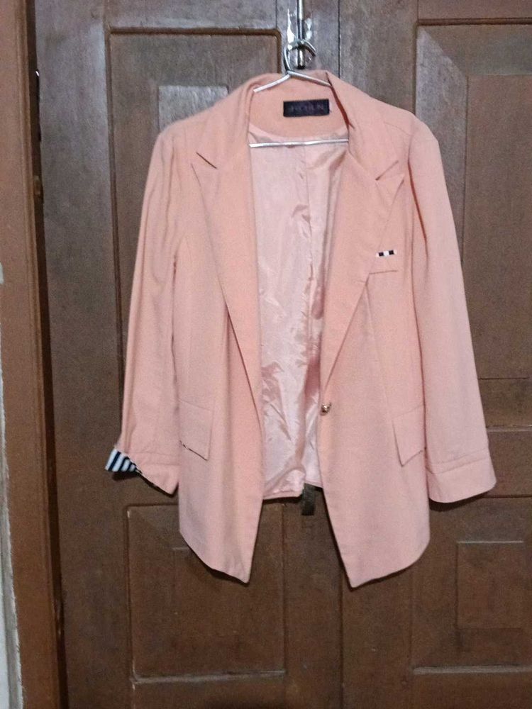 Chic Peach Blazer