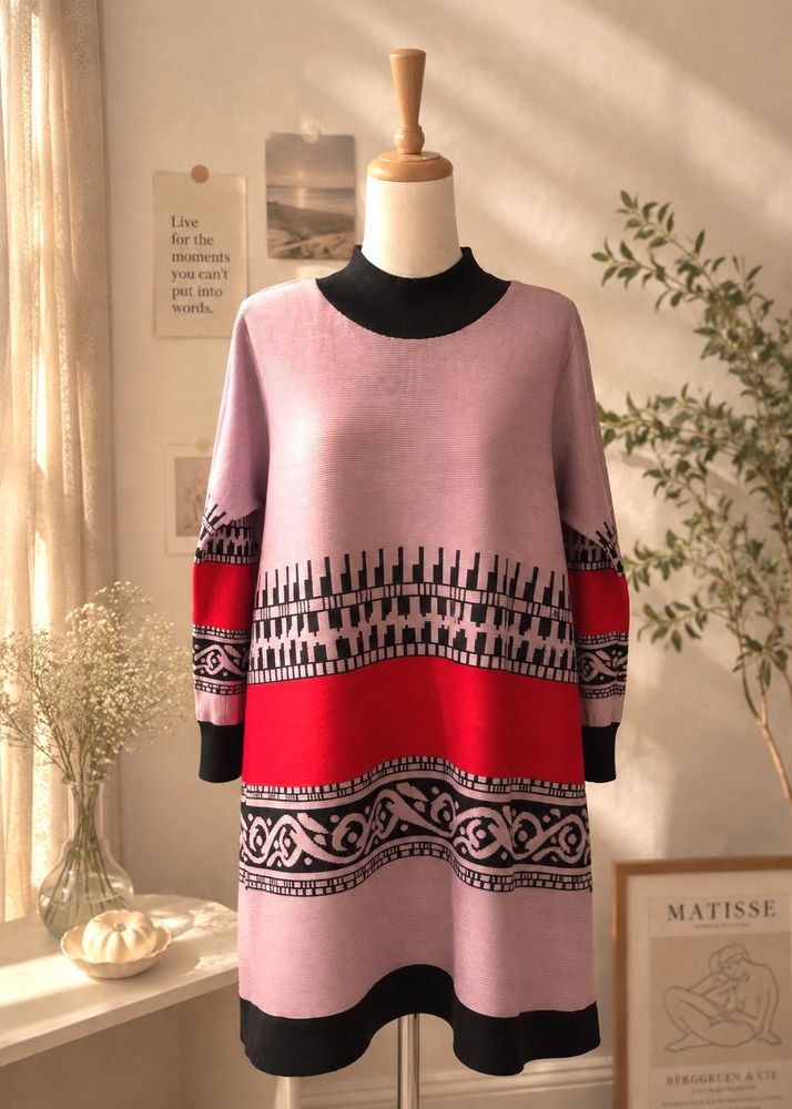 Imported Printed bouncy dress