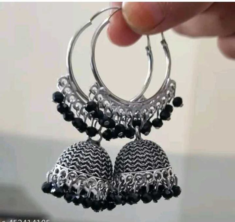 Fancy Jhumkis For Girls and Womens Black Colour...