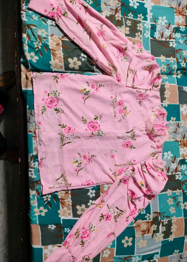 Floral Pink Top