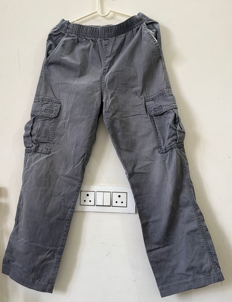 Grey Cargo Pants