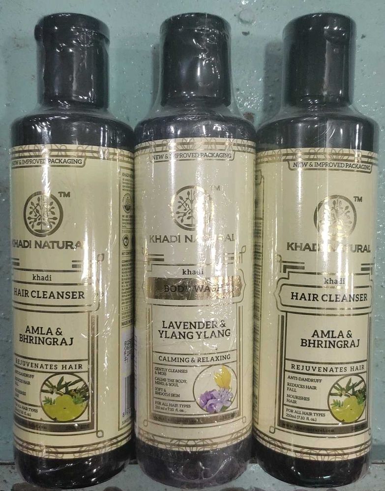 Khadi Natural Hair &amp; Body Wash Set