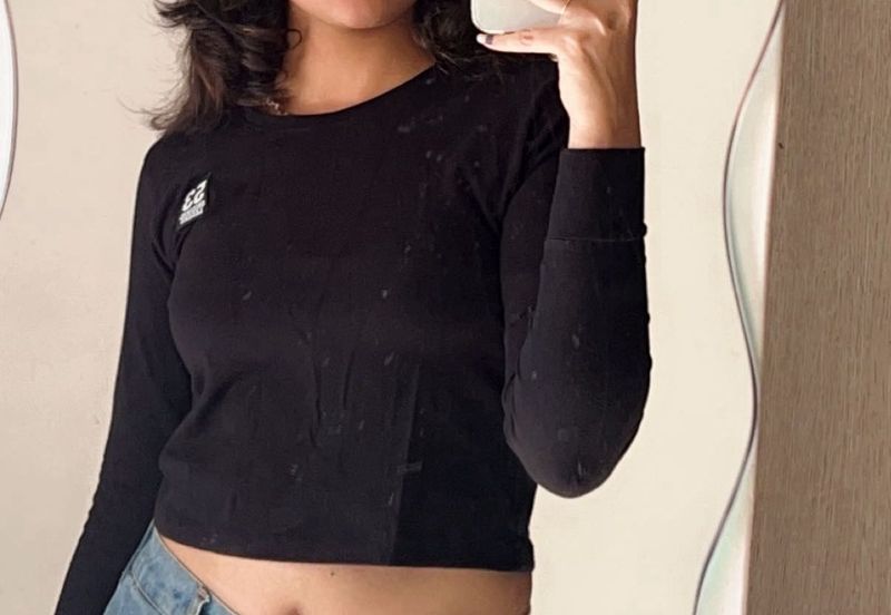 Black Long Sleeve Top