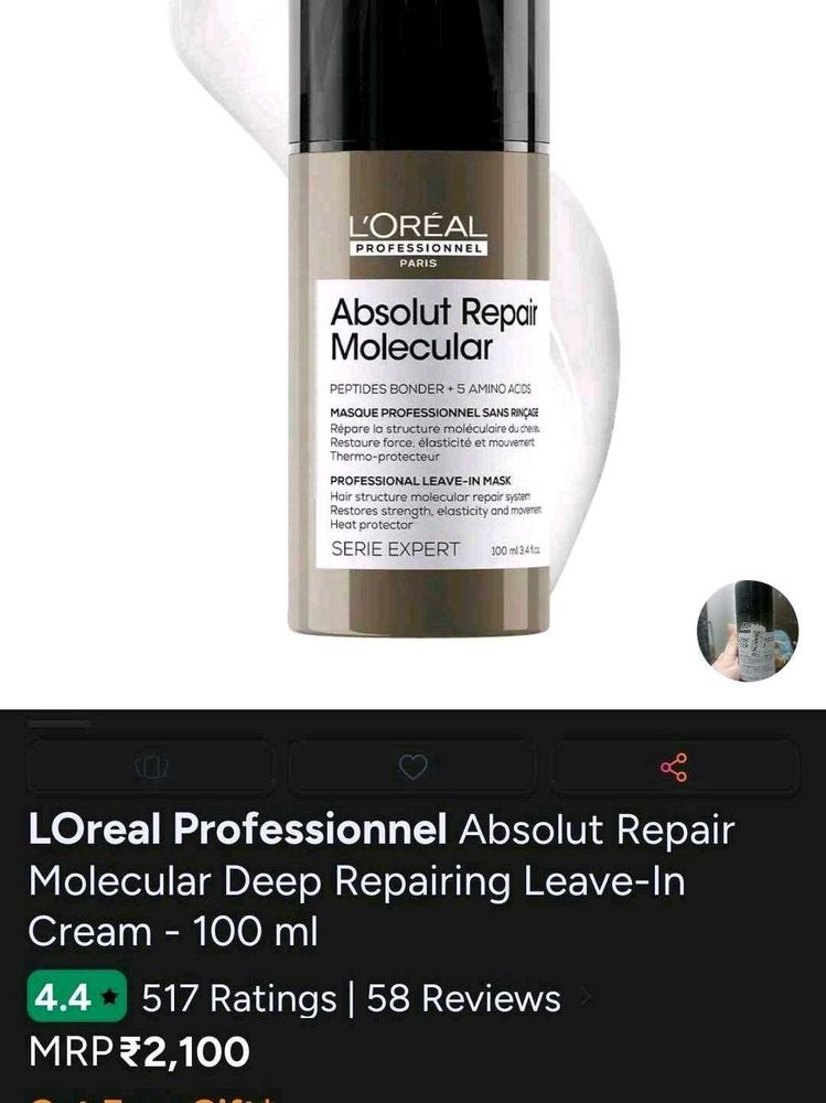 today sale ⬇️L'Oreal Absolut Repair Molecular