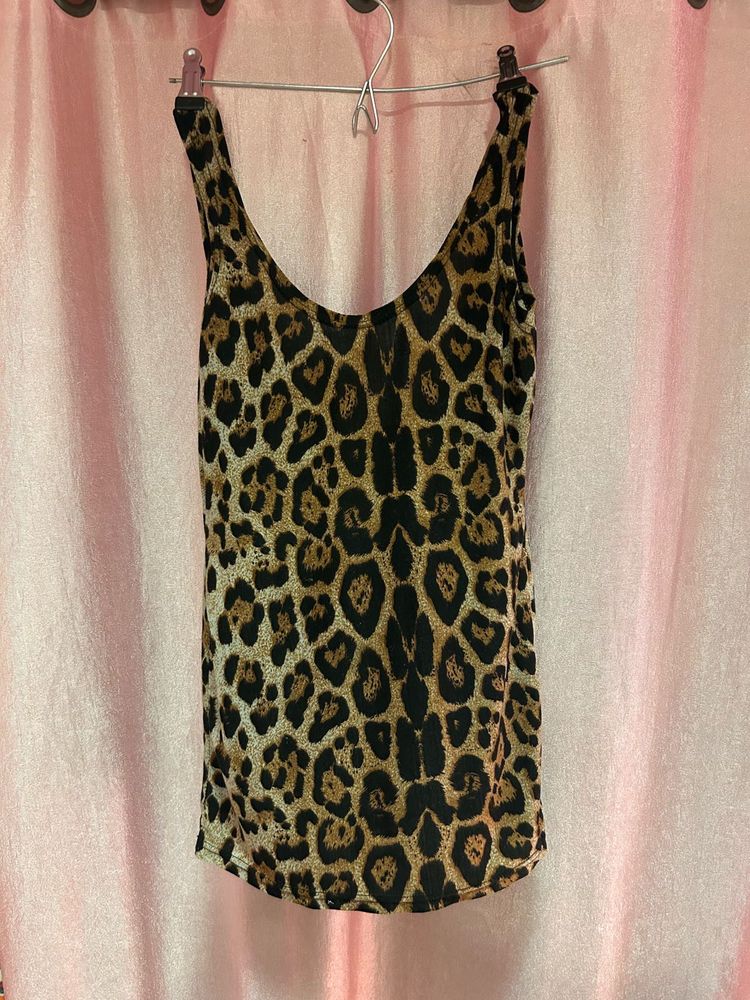 Leopard Print (low back) Top