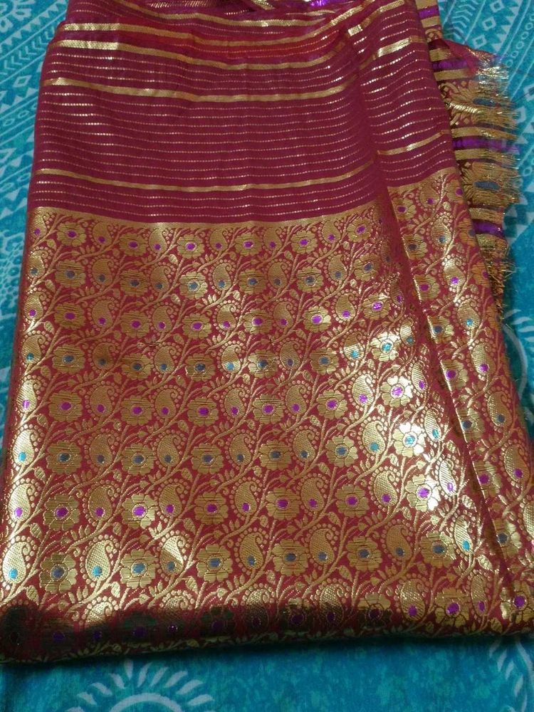 Elegant Maroon saree