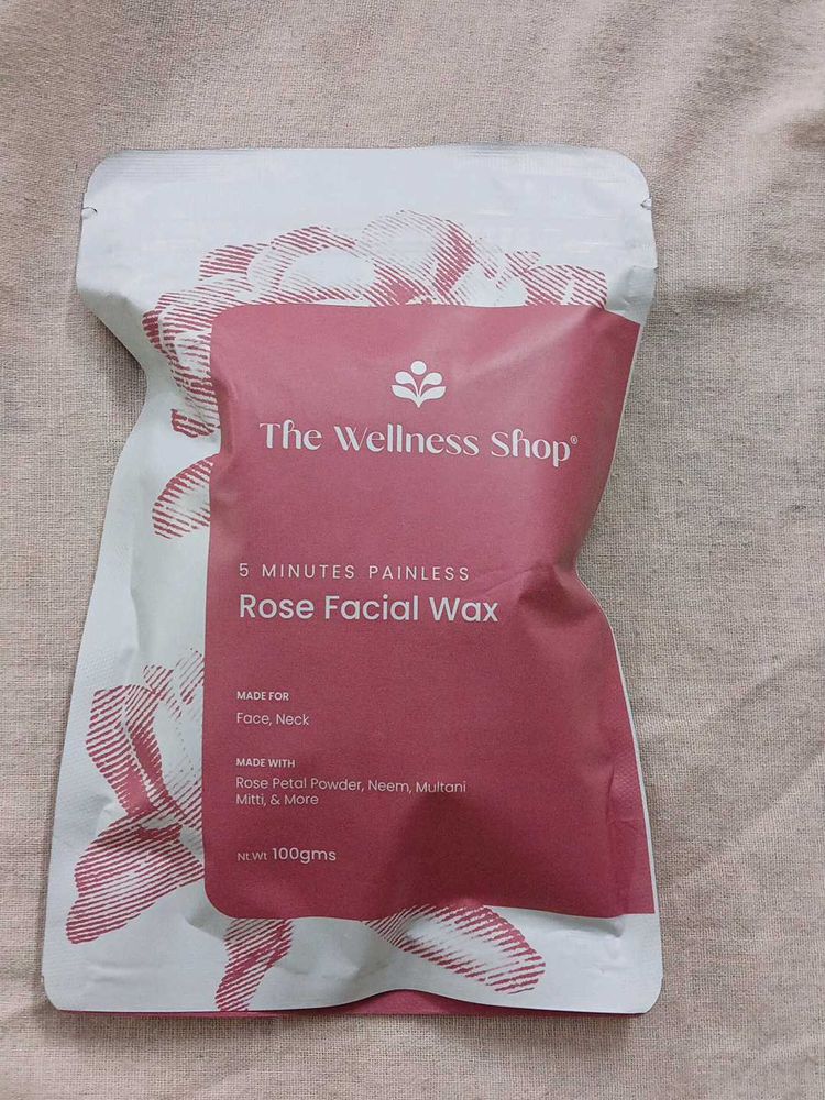 Rose Facial Wax for Painless Hair Removalwithbrush