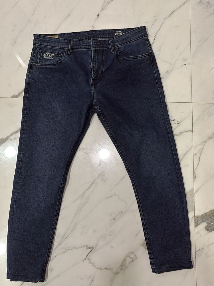 Men's Dark Wash Denim Jeans