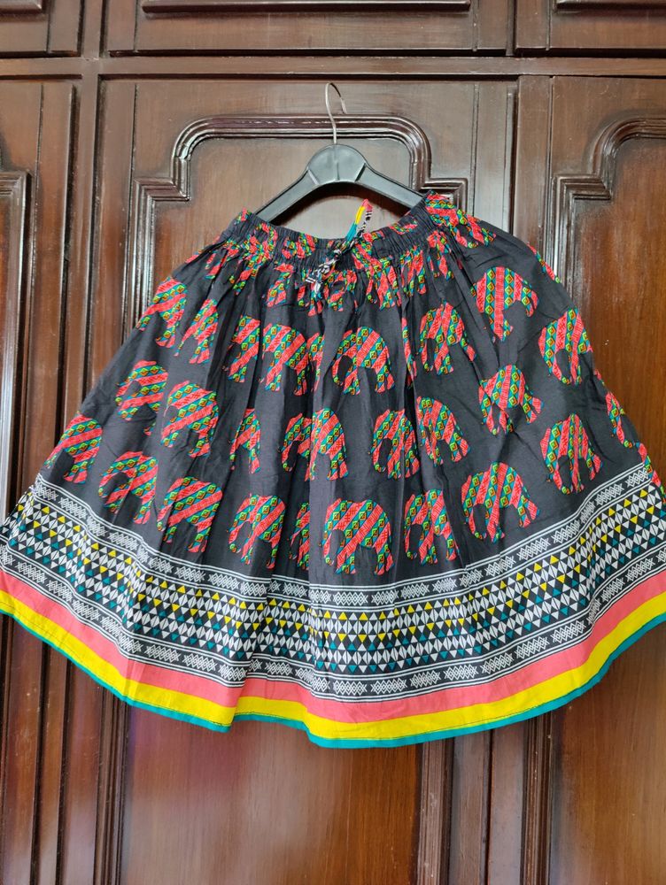 Skirt With Elephant motives