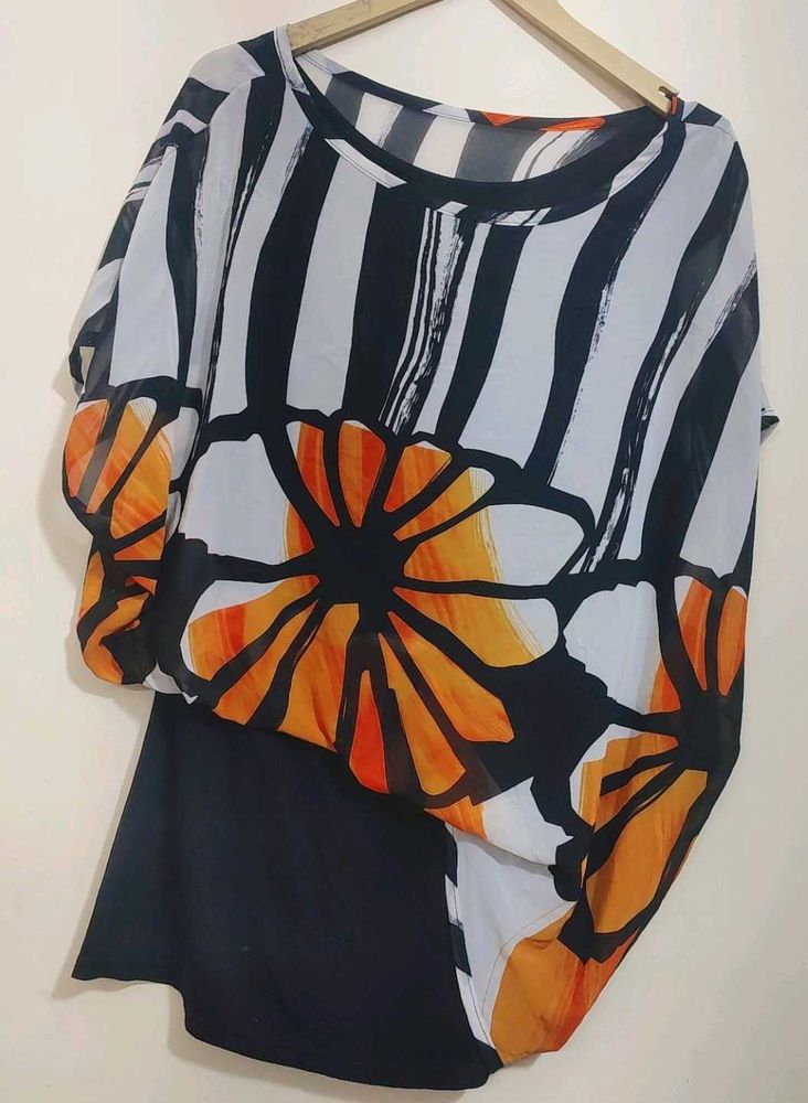 Multi Stylish Printed Top For 36 Bust