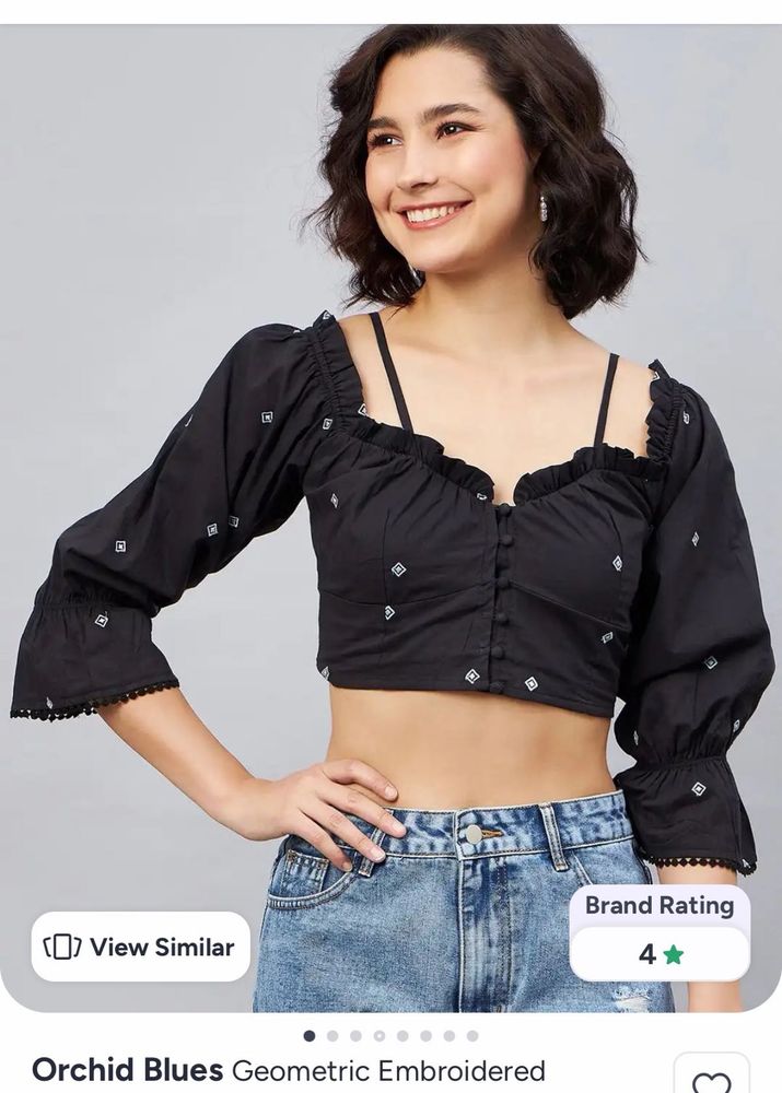 Black off shoulder Top