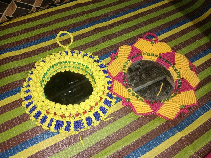 Handmade Macrame Mirror Set