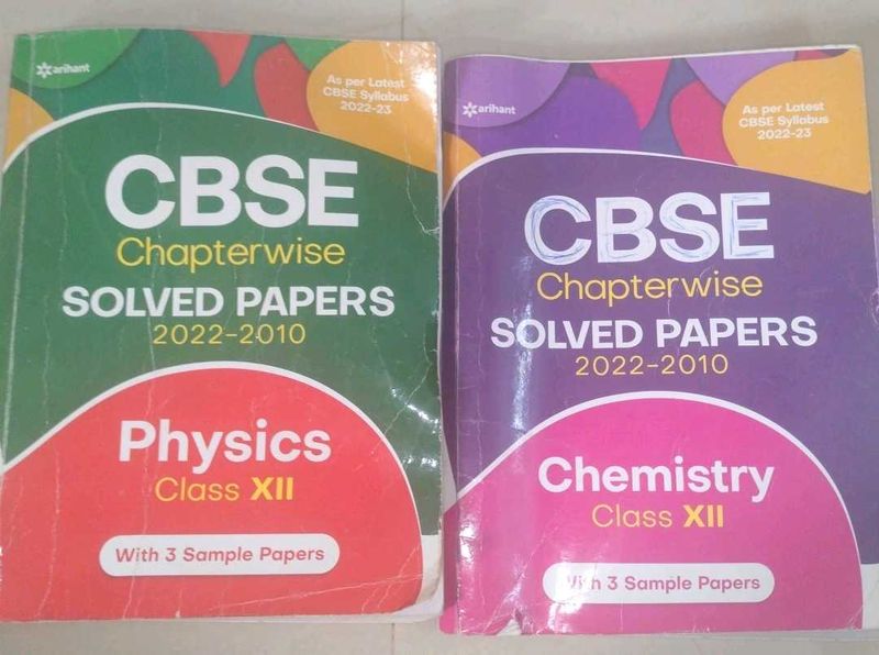 CBSE Class XII Physics &amp; Chemistry Solved Papers