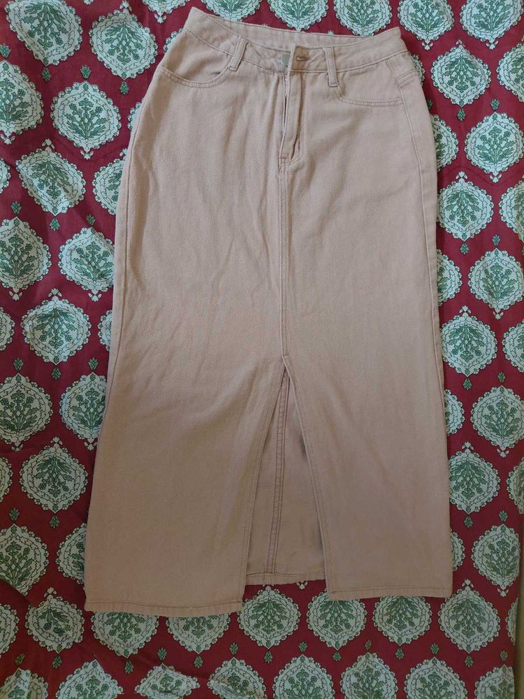 Classic pink midi Skirt