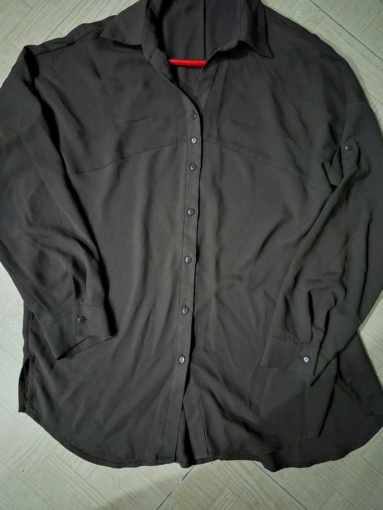 Elegant olive Button-Down Shirt