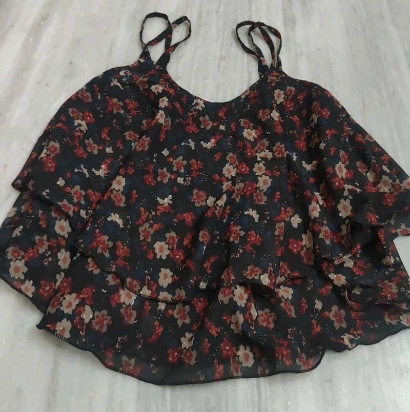 Floral Tiered Camisole Top