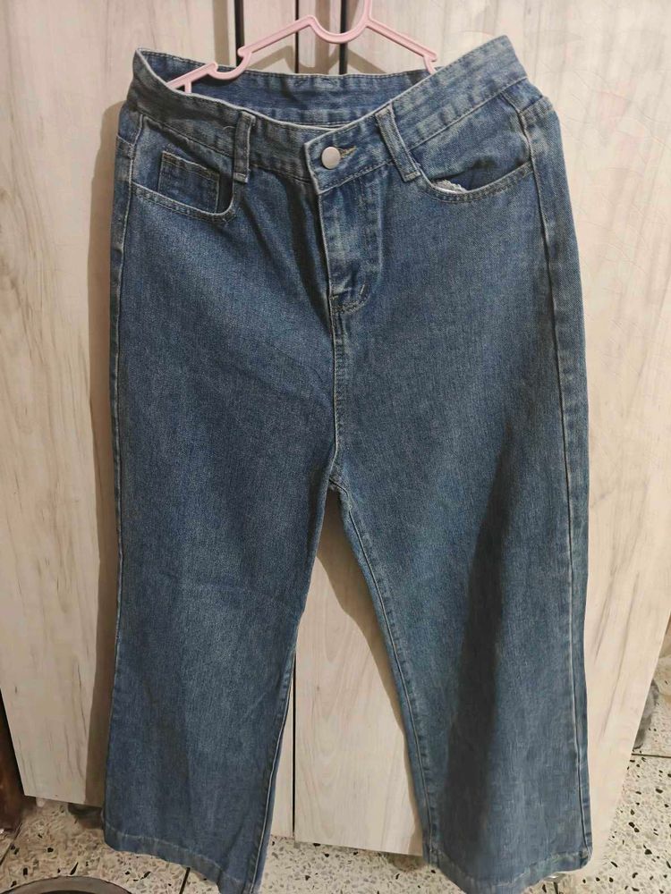 Imported high waisted Classic Blue Denim Jeans