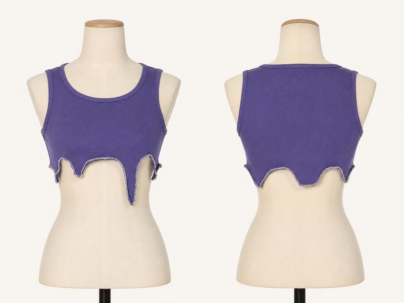 Unique Purple Crop Top