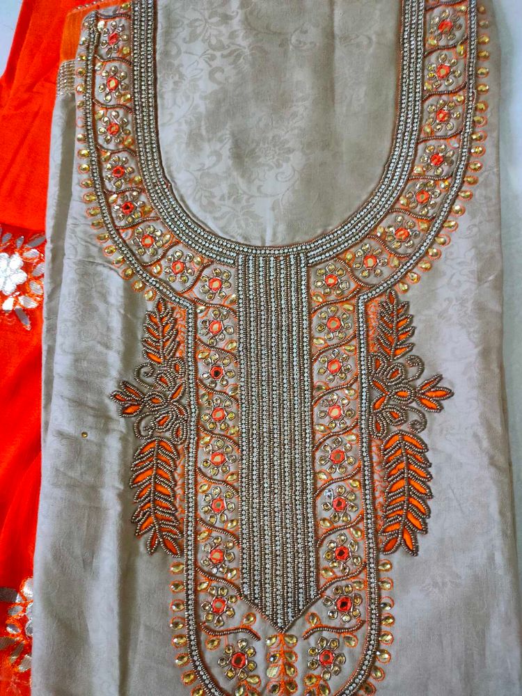 Embroidered Indian Suit Material