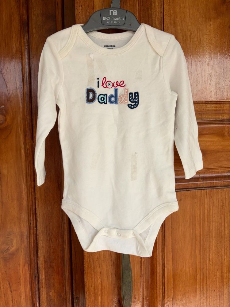 new unused I Love Daddy Baby Bodysuit