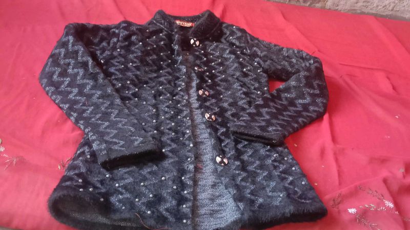 Women's Black Knit Cardigan