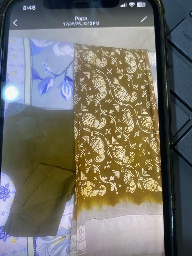 Silk saree with blouse