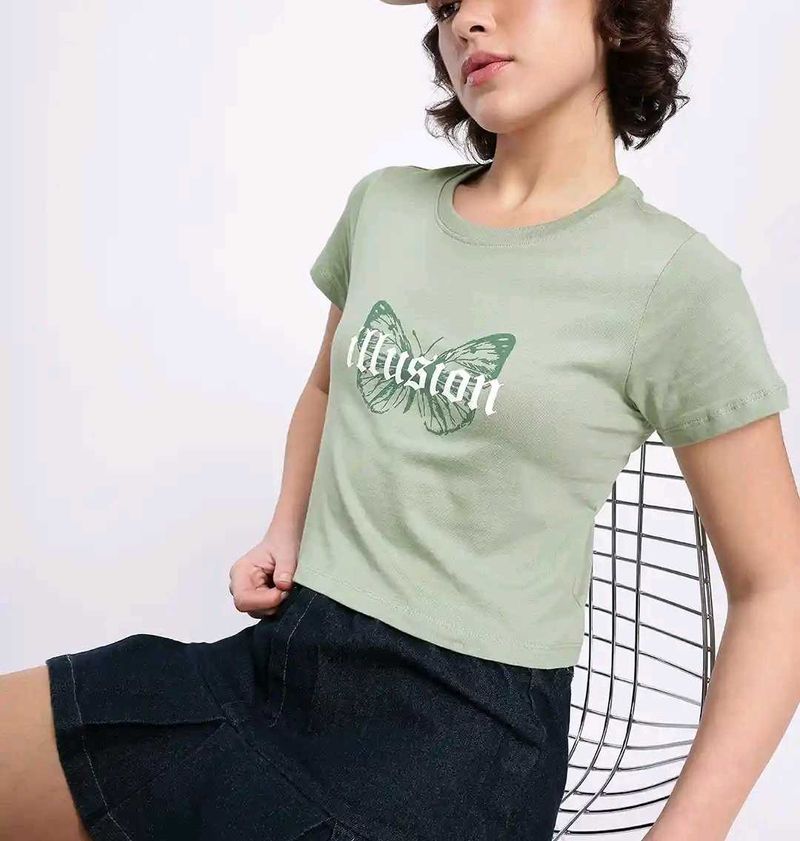 Cropped Tshirts combo of 4