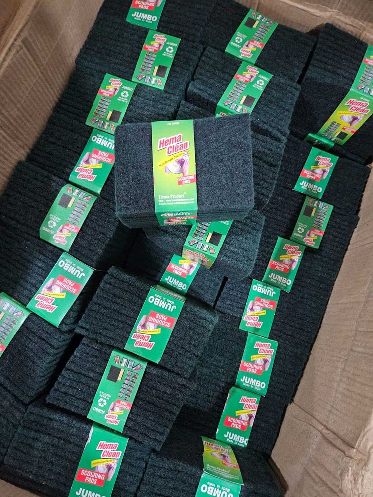 Hema Clean Jumbo Scouring Pads - Pack of 10