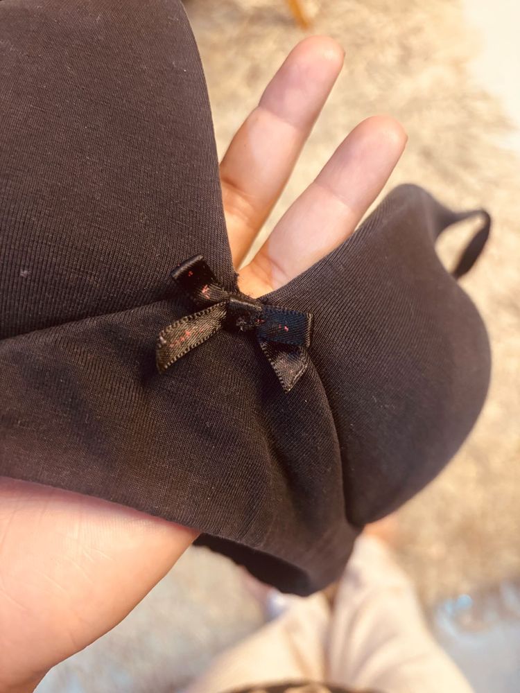 van heusan Black Bra with Bow Detail