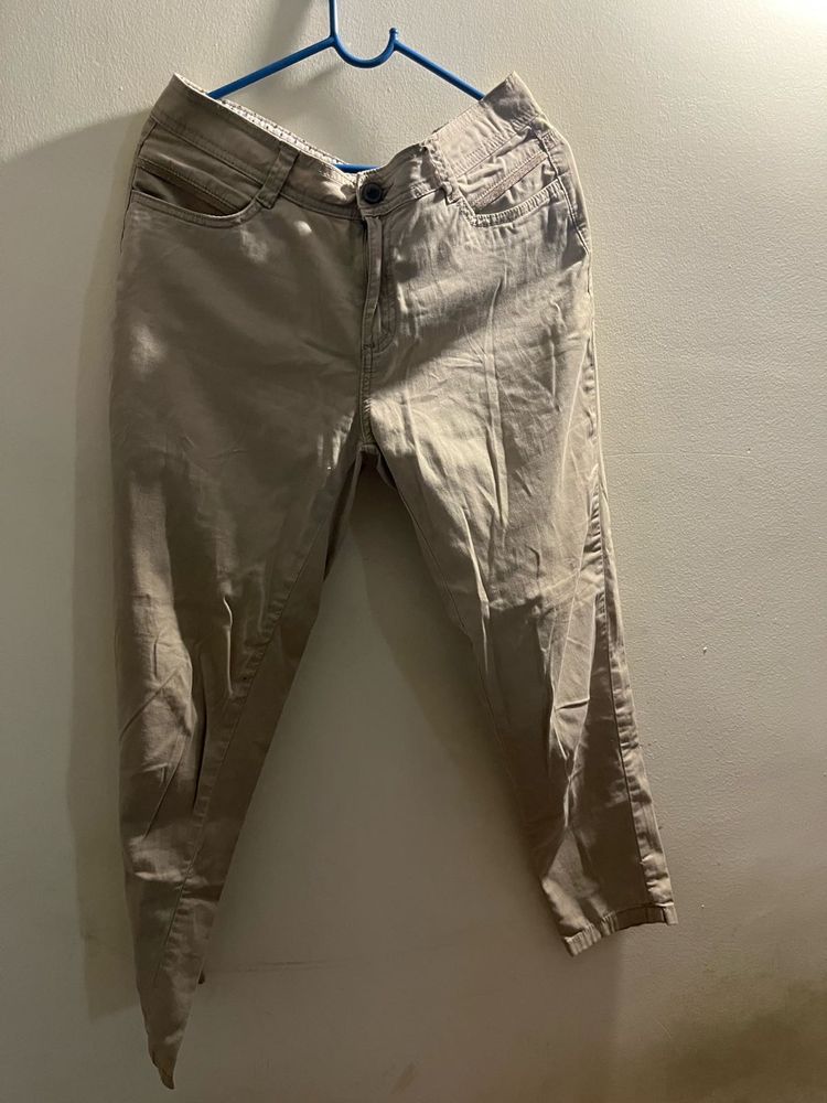 Khaki Slim Fit Pants
