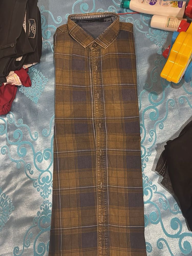 Men's Plaid Long Sleeve Shirt