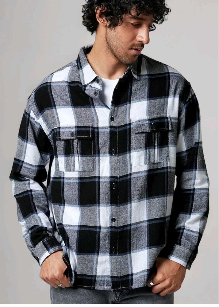 The souled Store Relaxed fit Men's Flannel Check