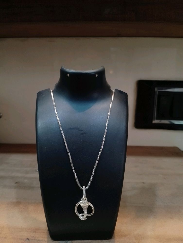 Snake Chain Pandent Pure Silver 925