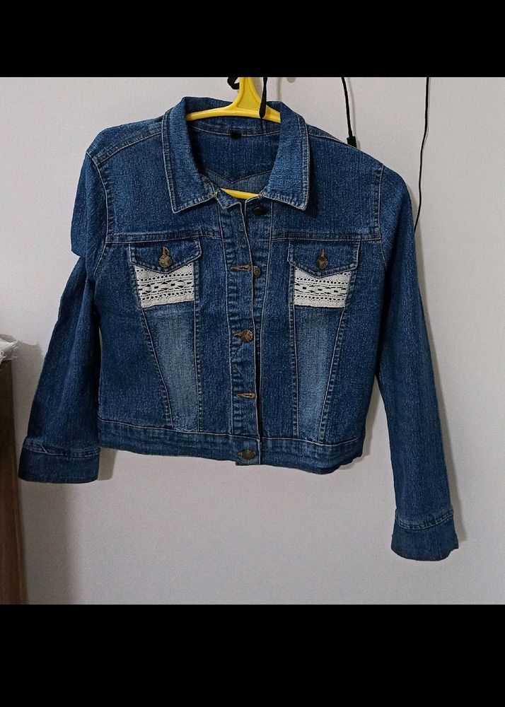 ₹99 ❗Denim Crop* Jacket