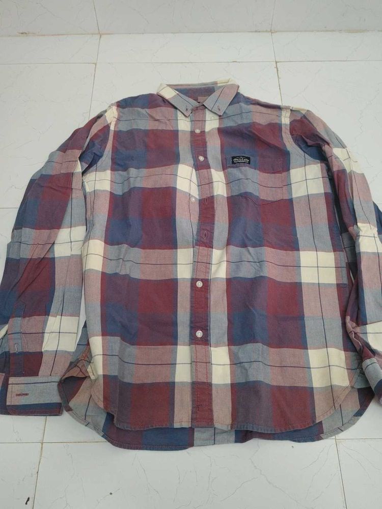 Men's Plaid Long Sleeve Shirt