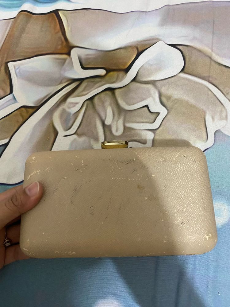 Elegant Beige Clutch Bag