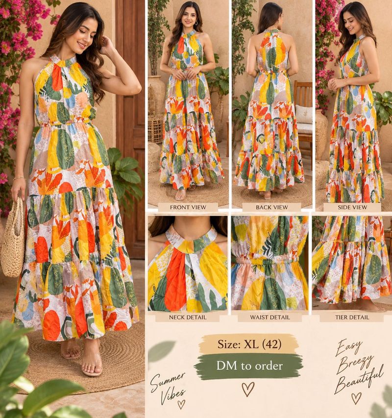 Boho Floral Maxi Dress
