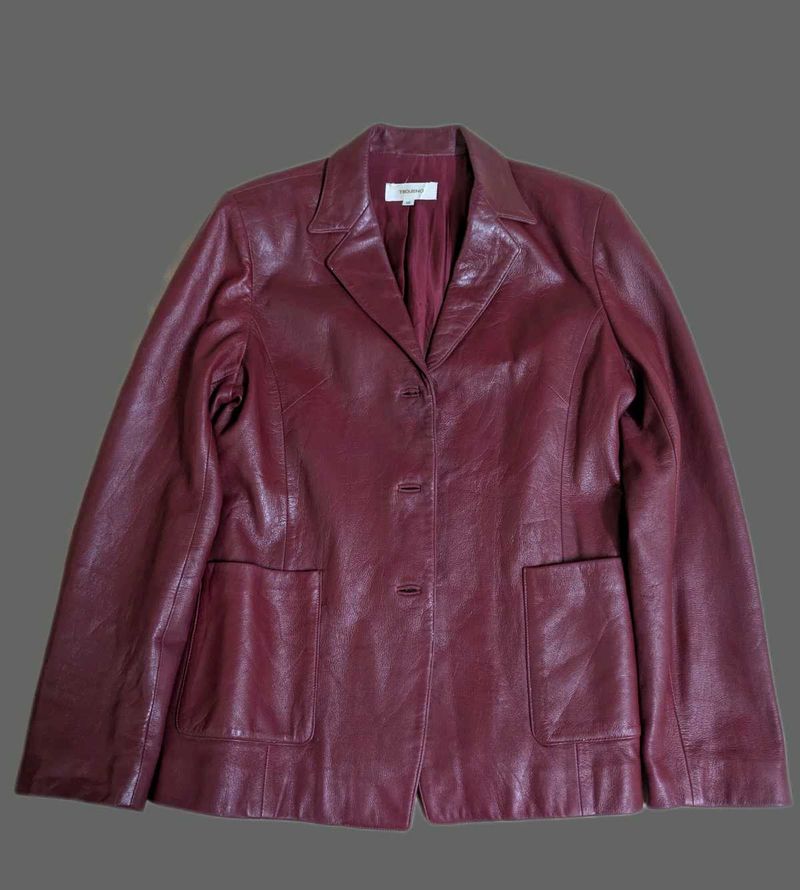 Leather blazer