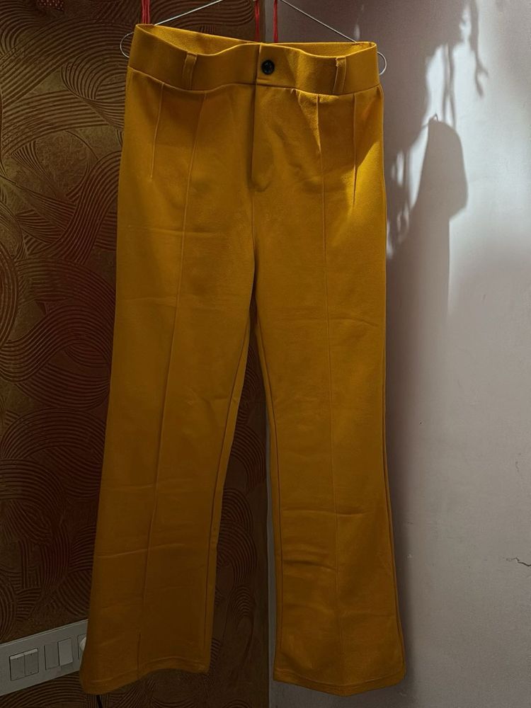 Mustard Yellow Flare Pants