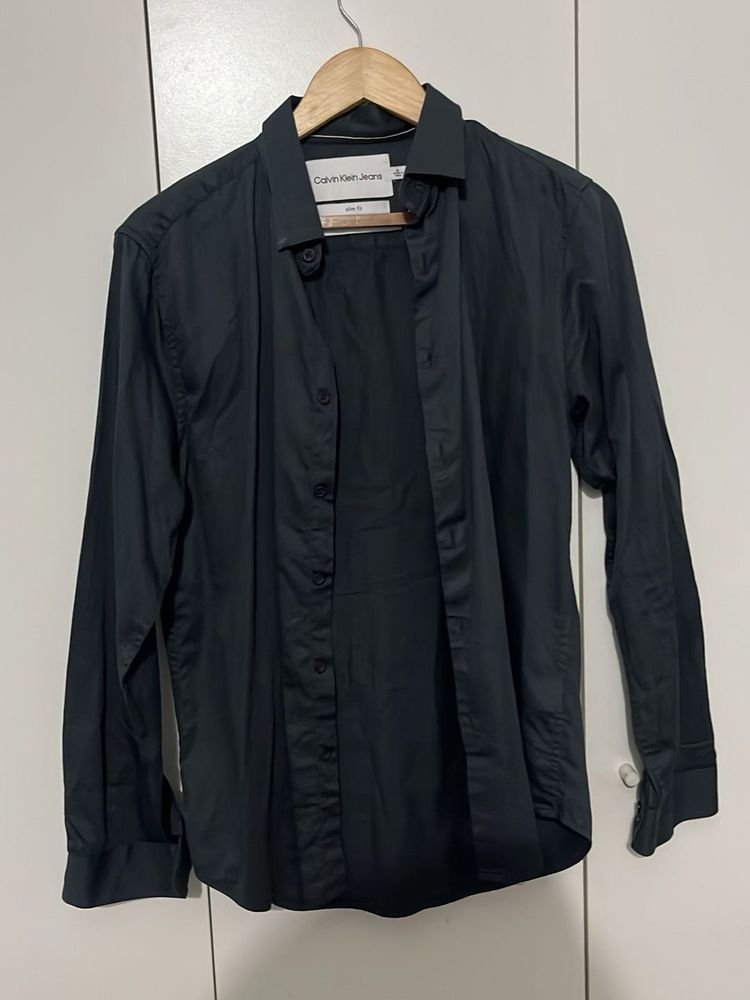 Calvin Klein Jeans Black Button-Up Shirt