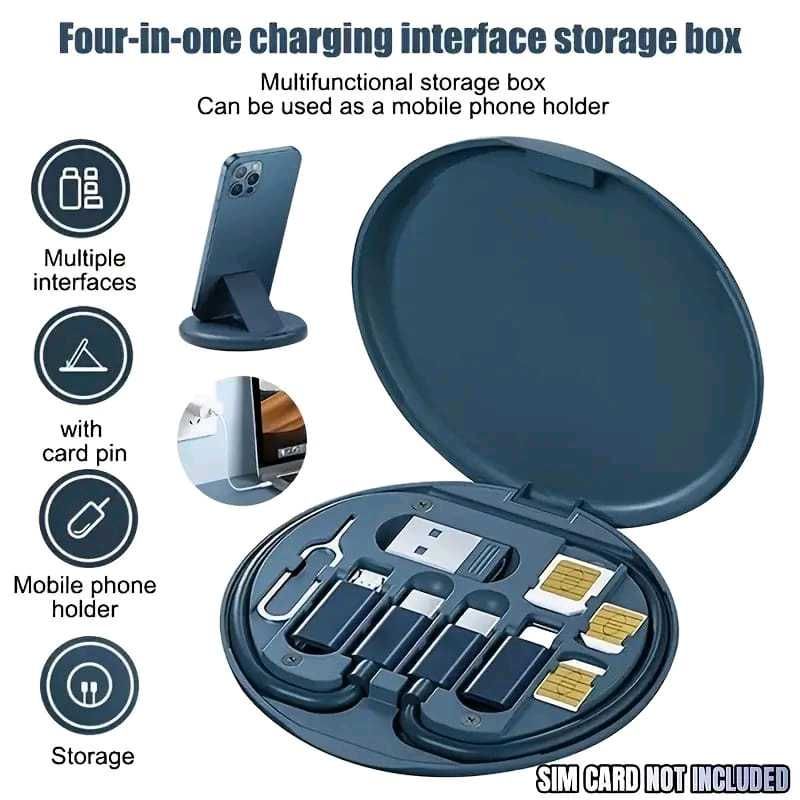 4-in-1 Charging Cable Storage Box