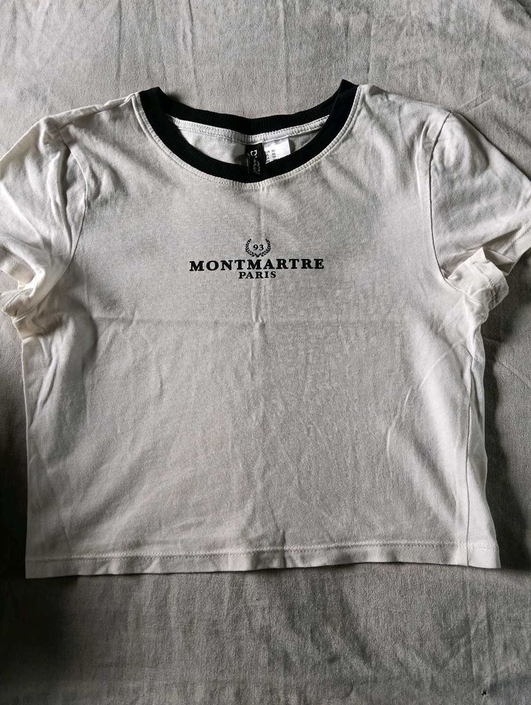 White Montmartre Paris Graphic T-Shirt