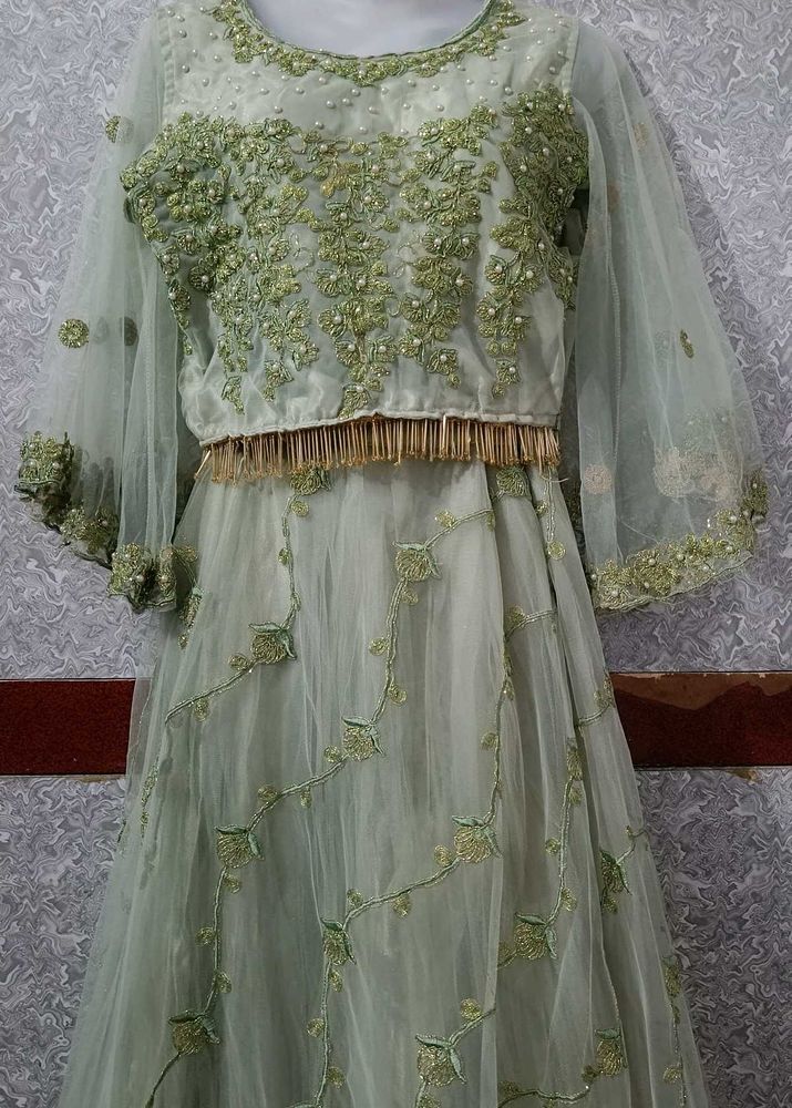 Olive Colour Lehenga&amp;  Perfect For Wedding Party