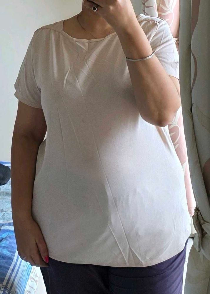 Comfortable Light Pink T-Shirt