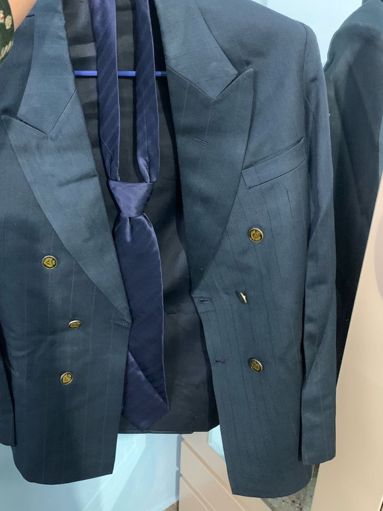 Classic Blue Suit &amp; Tie Set