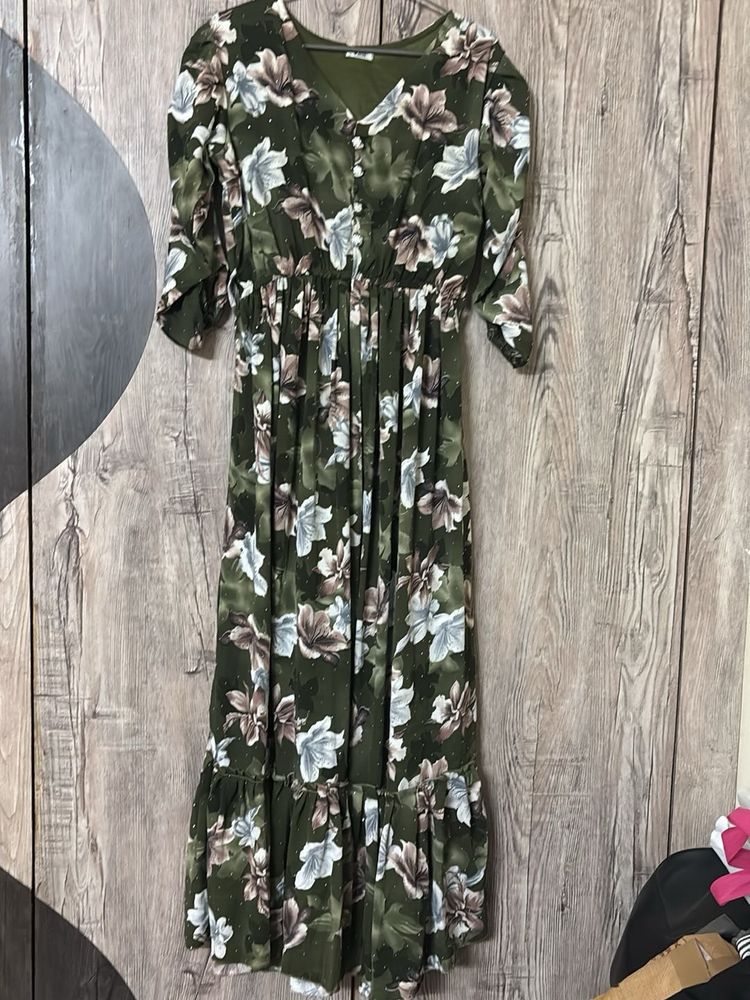 Floral Print Midi Dress